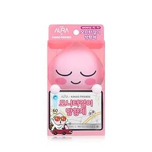 AURA Monitor-Mounted Air Freshener, Apeach (Will You Marry Me, 0.15fl oz) - Odor Fighting for Car, Laptop, TV, Home. Kakao Friends Figurine. No Spill Air Freshener, Accessories