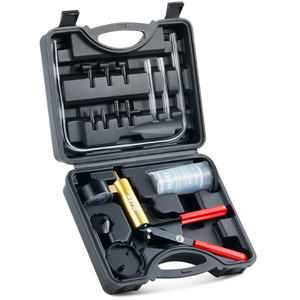 Orion Motor Tech Brake Bleeder Kit with Hand Vacuum Pump and Adapters, Brake Bleeding Kit for Brake Fluid Power Steering Fluid More, Vacuum Brake Bleeder Pump with Pressure Gauge