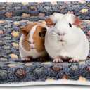 2 Pack Guinea Pig Bed - 10 x 13 Inch Guinea Pig Pee Pads Bedding - Washable and Thickness Upgrade (Dark Blue, M)