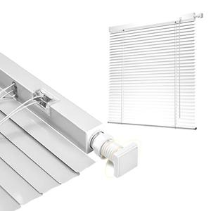 Room Darkening Mini Blind No Drill 16-55 Inch Width 16-70 Inch Length, 1" Slat Aluminum Venetian Blinds, Cordless Horizontal Windows Blinds for Interior(White)