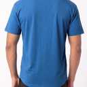 JEMLDL Men's Casual T Shirt Short Sleeve Cotton Blend T-Shirt S-5XL (Blue, XL)