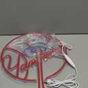 AHlove YANKEES Neon Signs for Wall Decor，Baseball Team Neon Lights for Bedroom，LED Signs Suitable for Man Cave，5V Power Adapter，Birthday、Christmas Gifts for Boys 13 * 15Inch(red+blue+white)