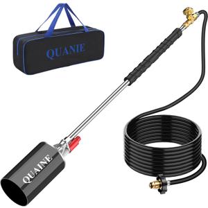 Propane Torch Weed Burner Kit,High Output 2,800,000 BTU with Storage Bag and Self Ignition,Heavy Duty Blow Torch with 10FT Hose,Flamethrower for Weeding,Roofing,Melting Ice Snow,BBQ
