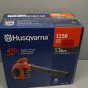Husqvarna 125B Gas Leaf Blower, 28-cc 1.1-HP 2-Cycle Handheld Leaf Blower, 470-CFM, 170-MPH, 12.5-N Powerful Clearing Performance and Ergonomic Design, Gifts for dad