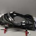 ROODO 3 Wheel Dog Pet Cat Stroller Best Lightweight Foldable Compact Portable Jogger All Terrain Travel Pet Gear Puppy Kitty Stroller for up to 30lbs Medium Small Dogs and Cats(Cationic ash)