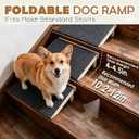 3-in-1 Dog Ramp for Stairs, Foldable Dog Stairs for Senior Dogs