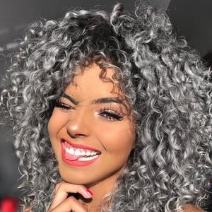 PHOCAS 6Packs 8Inch Gray Curly Crochet Hair for Black Women Deep Wave Crochet Hair Water Wave Crochet Braiding Hair Extensions(24Roots/Pack)