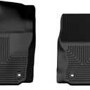 Husky Liners Weatherbeater Floor Mats | Fits 2024-2025 Toyota Tacoma, Double & Access Cab w/Manual Trans | Front Row, 2-pc Black - 13931
