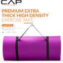 CAP Barbell 1-Inch High Density Exercise Yoga Mat with Strap | Multiple Colors