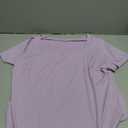 FOREYOND Plus Size Bodysuits for Women Short Sleeves Square Neck Body Suit Tops Casual Basic Slim Fit Shirts Leotards (Purple) 4XL