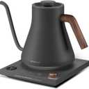 Electric Kettles, Gooseneck Electric Kettle, 1 Temperature Control, Stainless Steel Inner, Quick Heating, for Pour Over Coffee, Brew Tea, Boil Hot Water, 0.9L Dark Grey