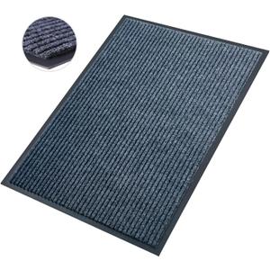 Front Door Mat,4'x6'Indoor Outdoor Door Mat, Heavy Duty Durable Welcome, Commercial Floor Mats Inside Outside Entrance, Waterproof All-Season, All-Weather Non Slip Backing Doormat for Entryway, Dark Gray