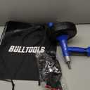 BULLTOOLS Drain Auger, 25FT Drain Clog Remover with Drill Adapter, Flexible Snake Drain Hair Removal Tool for Kitchen Sink, Bathtub, and Shower Comes with Gloves and Storage Bag (Bule)