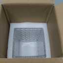 YSZL Artificial Rose in Glass Vase Vintage Silk Flower Arrangement with LED Light for Table Centerpiece Home Wedding Decoration (Red)