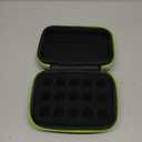 Insulin Fridge Holder Storage Case Peptide Vial Case Protector Holder Insulin Cooler Travel Organizer Fits Standard 10ml U-100 Vials 15 Slots with Zipper (Green, 15 slots)