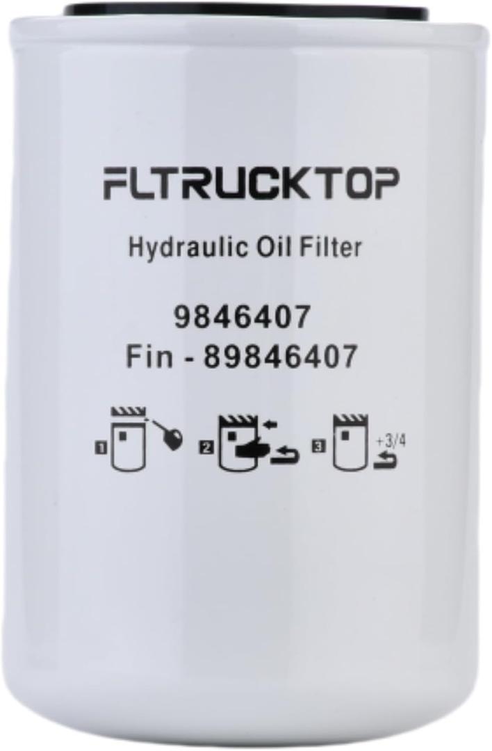 9846407 Hydraulic oil Filter fits for New Holland 3 Cyl Tractor 1715 1520 1320 and Ford 1320 1120 1715 1215 1510 1520 1620 1220 1710 Replace BT8391 SBA340500610 SBA340500380