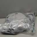 PASLTER Mens Trench Coat Mid Long Double Breasted Slim Fit Peacoat Notched Lapel Winter Business Overcoat (Large, White)