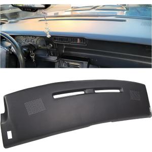 ECOTRIC Dashboard Cover Cap Compatible with 1984-1992 Chevy Camaro Replacement Shell Bezel Dash Pad Overlay Cover