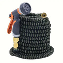 High Pressure Hose Nozzle/Hose Gun Garden Hose Spray Gun, 8 Adjustable Patterns Hose Spray Gun for Watering Plants Car Washing Shower Pet,25 ft