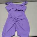 YEOREO One Piece Workout Jumpsuits for Women Backless Tummy Control Sleeveless Jumpsuits Lizvette V Back Scrunch Yoga Romper (Purple, L)