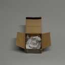 FIRJOY 2Pcs Heavy Duty Stainless Steel Closet Rod Bracket Holder (White, 1.0")