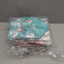 Hillban 60 Pcs Christmas Party Gift Bags Snowmen Gingerbread Men Santa Treat Non Woven Party Bags with Handles for Christmas Supplies