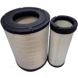 RE51629 RE51630 Outer Inner AIR FILTER SET Compatible for CATERPILLAR 3406E C9 C11 C12 C13， JOHN DEERE 770 D 8000 8000 T 8100 8110 8200 8210 8300 8310 8400 8410， ISUZU G Series ， FTR