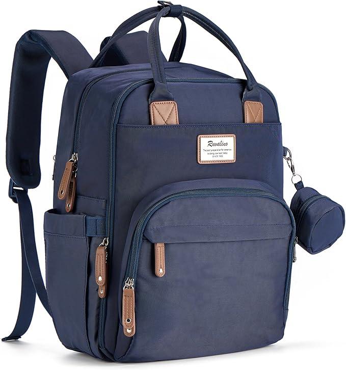 RUVALINO Baby Diaper Bag Backpack with Changing Pad, Baby Shower Gifts