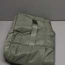 Puffer Tote Bag for Women, Lightweight Puffy Work Handbag Teacher Nurse Quilted Shoulder Bag for School Travel Gym | Cloud Bag w/ Zipper, Daily College Bags, 15.6" Computer Bag, Clinical Nursing Bag, 40 OZ Tumbler Holder, Ideal Gift for Women (Sage Green)