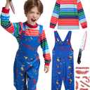 qnprt Toddler Halloween Costume 2025 Scary Costumes for Family Kids Boys (2-3 Years)