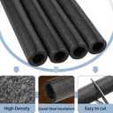 8 Pack Elbow Pipe Insulation Foam Tube Outdoor Wrap Black Pipe Covers Elbow Insulation Tubing Water Foam Covers for Outdoor Winter Irrigation, Sprinkler (3/4 Inch)