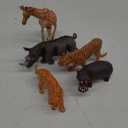 Zippytots 5PCS Safari Animal Figure Toys for Kids 3-5 Realistic Plastic Jungle Animal Figurines African Wildlife Learning Toys for Kids Boys Girls Toddlers