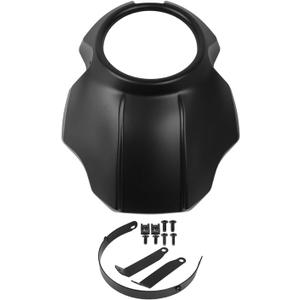 Motorcycle lights Grill Cover For Rebel CMX300 CMX500 300 500 Motorcycle Front Headlight Fairing Covers Windshiled Cover Parts Head Light Lampshade, Matte Black