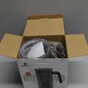 BIZEWO Milk Frother Electric, Warm and Cold Milk Steamer, 4 IN 1 Automatic Milk Warmer Stainless Steel with Touch Screen for Coffee, Latte, Macchiato, Cappuccino, Hot Chocolate (Gray)