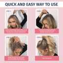 Pony Popper Clip High Ponytail Holder for Full, Voluminous Styles, Versatile Accessory for All Hair Types, Ponytail Volumizer for Thick & Long Hair, Fancy Accessories for Women, Clear Pony Popper