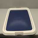 IRIS USA Pee Pad Holder for Dogs and Puppies, Potty Training Tray with Secured Latches, Non-Skid Feet, Leak Protection, Easy Clean Surface, Fits 17"x 23" Puppy Pads Size, Navy