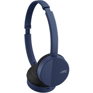 JVC HA-S23W Wireless Headphones - On Ear Bluetooth Headphones, Foldable Flat Design, 17-Hour Long Battery Life (Blue)