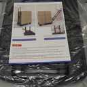 Folding Hand Truck 500lbs, Portable Heavy Duty Dolly Cart, 6 Wheels Collapsible Luggage Cart with 2 Elastic Ropes - Compact Trolley Cart for Easy Moving - Ideal Hand Cart for Travel and More (17, Black)