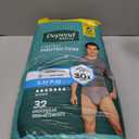 Depend Fresh Protection Adult Diapers, Incontinence Underwear for Men, Disposable, Maximum, Small/Medium, Grey, 32 Count