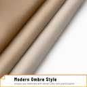 Arotive Shower Curtain for Bathroom, Beige and White Ombre Fabric Shower Curtain Sets with 12 Hooks, Waterproof & Machine Washable, 72x72 Inches