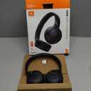 JBL Tune 520BT - Wireless On-Ear Headphones, Up to 57H Battery Life and Speed Charge, Lightweight, Comfortable and Foldable Design, Hands-Free Calls with Voice Aware (Black)