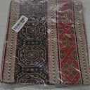 Large Farmhouse Throw Pillow Covers Red and Black - 22 x 22 Inches Decorative Kilim Pillows, Boho Room Decor for Couch, Bohemian Square Case for Patio, Shams for Diwan, for Window Seat