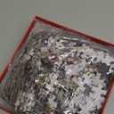 Galison Presentville 500 Piece Holiday Foil Puzzle Featuring Beautiful Artwork of A Cozy and Festive City Scene by Joy Laforme