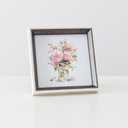 5x5 Gray Square Picture Frame 5x5 Resin Photo Frame Wall and Desktop Display Picture Frame, Plexiglass