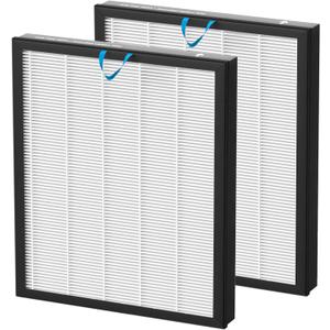 Vital 100S Replacement Filter Compatible with LEVOIT Vital 100S and Vital 100S-P Air Purifier, 3-in-1 H13 Grade True HEPA, High-Efficiency Activated Carbon Filter, Vital 100S-RF, 2 Pack White
