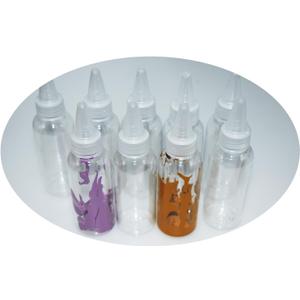 Small Squeeze Bottles 2oz, 8Pcs Mixed Liquids Squeeze Bottles Small Squirt Bottle Plastic for Paint Liners Art and Crafts with Screw-on Cap Travel Mini