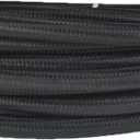 labwork 6AN Fuel Line Hose Kit Black Nylon PTFE Teflon 20 Feet Oil Line Hose with 10PCS Swivel Fuel Hose Fitting Adapter Kit