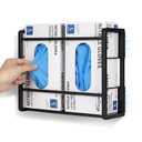 Magnetic Glove Holder for wall Mount,Holds Up to 2 Boxes,Wall & Refrigerator Mount,Metal Glove Box Holder Wall Mount for Rubber Latex Disposable Gloves Facial Tissue and Storage
