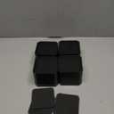 Bed Risers Furniture Risers Heavy-Duty Rectangular Adjustable Block Lift To 3 Inches And 4.3 Inches Desk, Sofa, Chair Legs, Refrigerator, Washing Machine Support Up To 4000 Pounds (2 Layer (3 Inches), Square-Black-4 Pack)