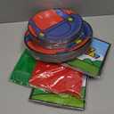 Super Brother Birthday Party Supplies Super Brother Plates Disposable Paper Tableware Super Bro Plates Napkins with Fork Super Bro Decoration Super Video Games Tableware for Kids Baby Shower